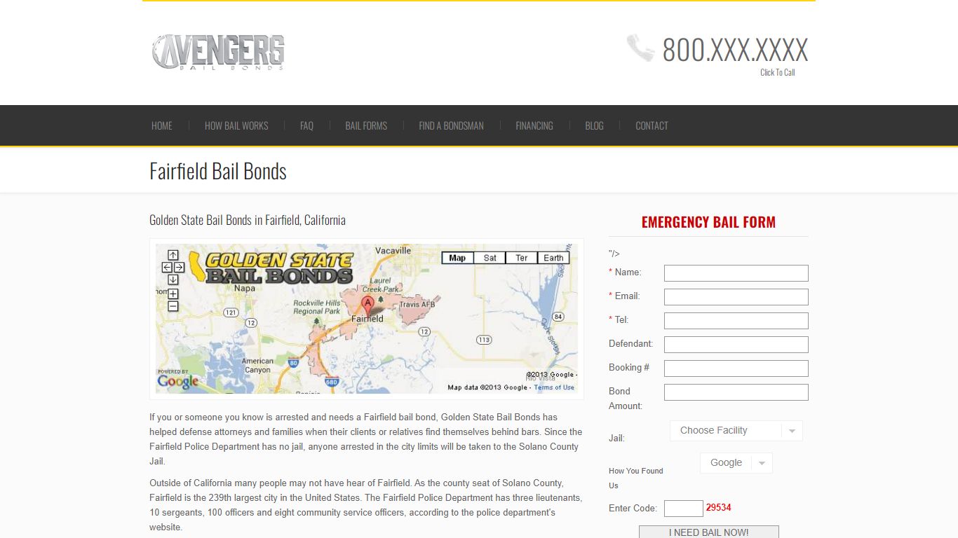 Fairfield Bail Bonds | Bail Bond in Fairfield California